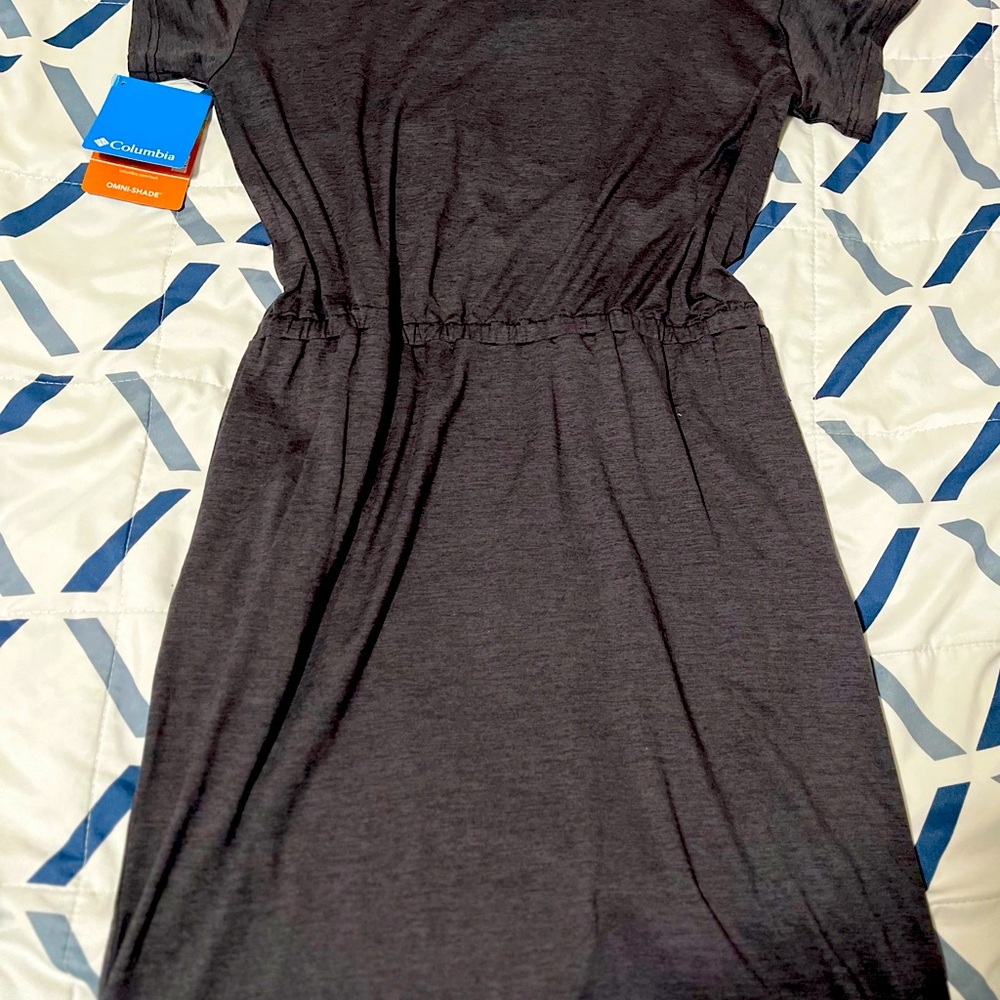Columbia Black Raglan Sleeve Midi Sundress